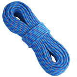 Projectors: VEVOR 10.2mm Dynamic Climbing Rope, 60M(197ft) Outdoor Rock Climbing Rope 25KN Breaking Tension, Stretchable Fiber Rope with Steel Snap Hooks for Escape, Rappelling, Fire Rescue, Blue