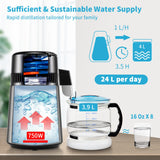 Fountain & Ponds Accessories: VEVOR 4L Water Distiller Distilled Water Maker 1 L/H w/ Timing Dual-Temp Silver
