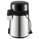 Fountain & Ponds Accessories: VEVOR 4L Water Distiller Distilled Water Maker 1 L/H w/ Timing Dual-Temp Silver
