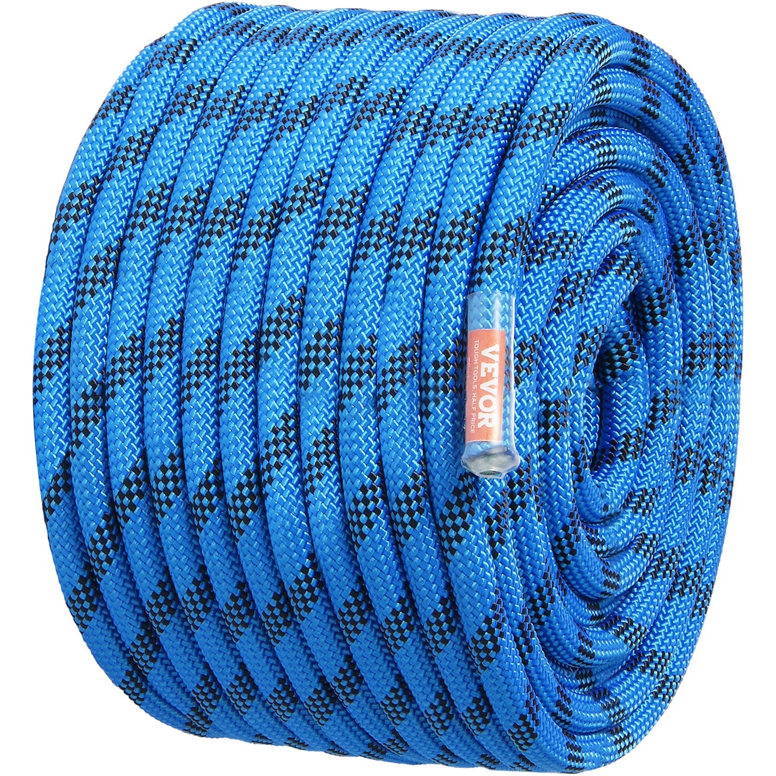 Outdoor Play Equipment: VEVOR 12.7mm Static Climbing Rope 38M(125ft) Outdoor Rock Climbing Rope Blue