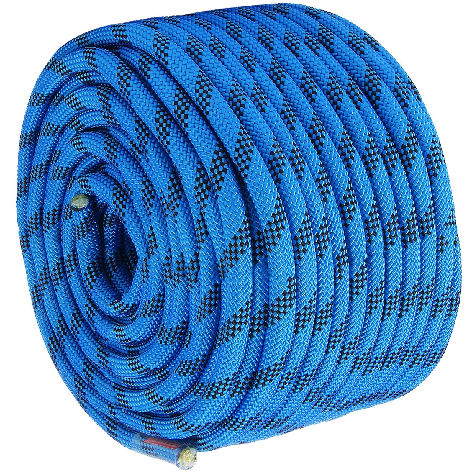 Gym Equipment & Accessories: VEVOR 12.7mm Static Climbing Rope, 45.7M(150ft) Outdoor Rock Climbing Rope 30KN Breaking Tension, Fiber Rope with Steel Snap Hooks for Escape, Rappelling, Fire Rescue, Blue