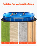 Pool Covers & Accessories: VEVOR Oval Pool Liner Pad, 12 x 24 ft Pool Liner Pad for Above Ground Swimming Pools, Extra-Thick Pool Mat, Prevents Punctures, Recycled Geotextile Material Underlayment Pad, Extend Liner Life