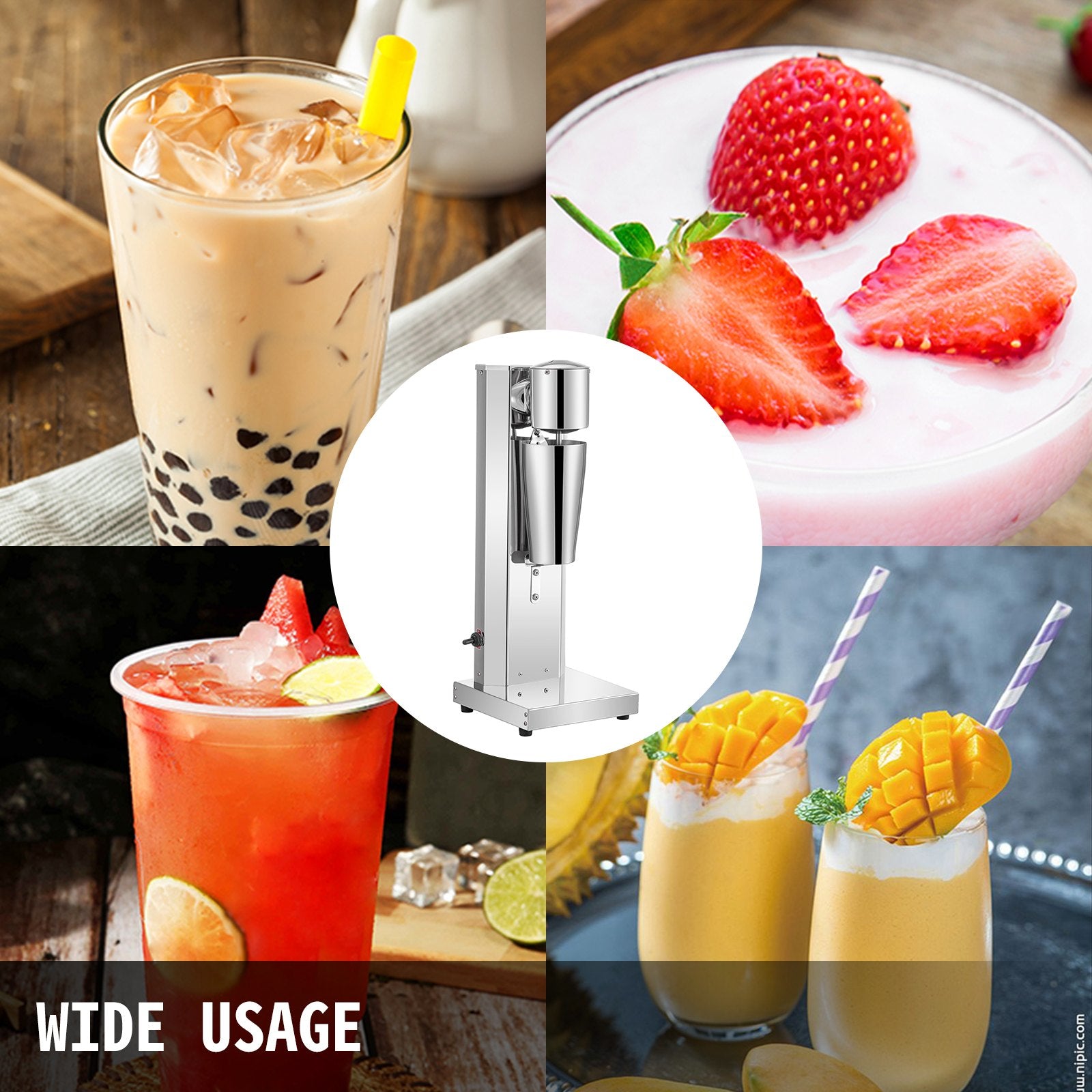 Food Storage: Vevor Milkshake Maker Kit, Electric Milkshake Maker, Stainless Steel Milkshake Machine