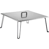 Fire Pits: VEVOR Fire Pit Heat Deflector Fire Pit Pan Cover Stainless Steel Foldable Legs