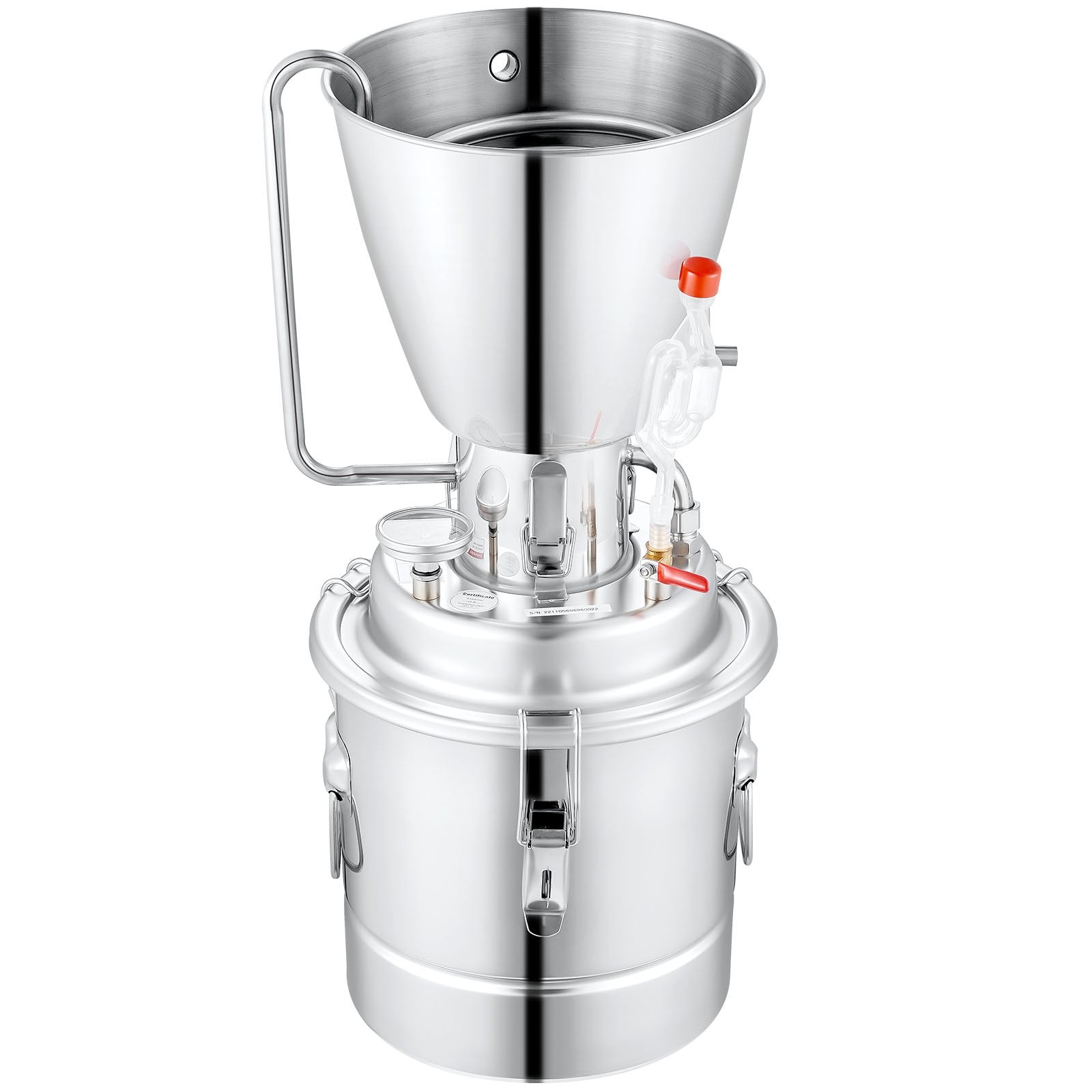 Distilling & Brewing: VEVOR 10L Alcohol Distiller Machine Brewing Equipment DIY Whiskey Home Still