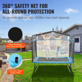 Trampolines & Accessories: VEVOR 6FT Trampoline for Kids, 72" Indoor/Outdoor Toddlers Trampoline, Mini Baby Trampoline with Safety Enclosure Net, Gymnastics Bar, Hammock, Recreational Trampoline Birthday Gift for 3+ Years Kids