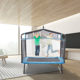 Trampolines & Accessories: VEVOR 6FT Trampoline for Kids, 72" Indoor/Outdoor Toddlers Trampoline, Mini Baby Trampoline with Safety Enclosure Net, Gymnastics Bar, Hammock, Recreational Trampoline Birthday Gift for 3+ Years Kids