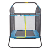 Trampolines & Accessories: VEVOR 6FT Trampoline for Kids, 72" Indoor/Outdoor Toddlers Trampoline, Mini Baby Trampoline with Safety Enclosure Net, Gymnastics Bar, Hammock, Recreational Trampoline Birthday Gift for 3+ Years Kids