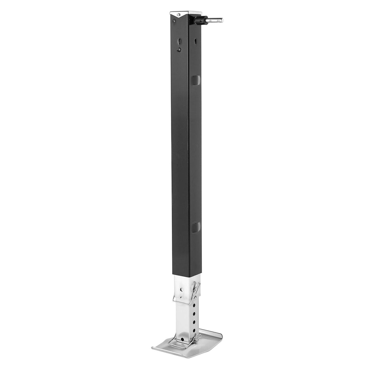 RV Lead Fifth Wheel Landing Gear Leg 179013, 825 mm 5th Wheel Landing Gear Universal Replacement Compatible with Lippert Venture, Atwood, Stromberg Carlson Systems, with Pin and Base, Black