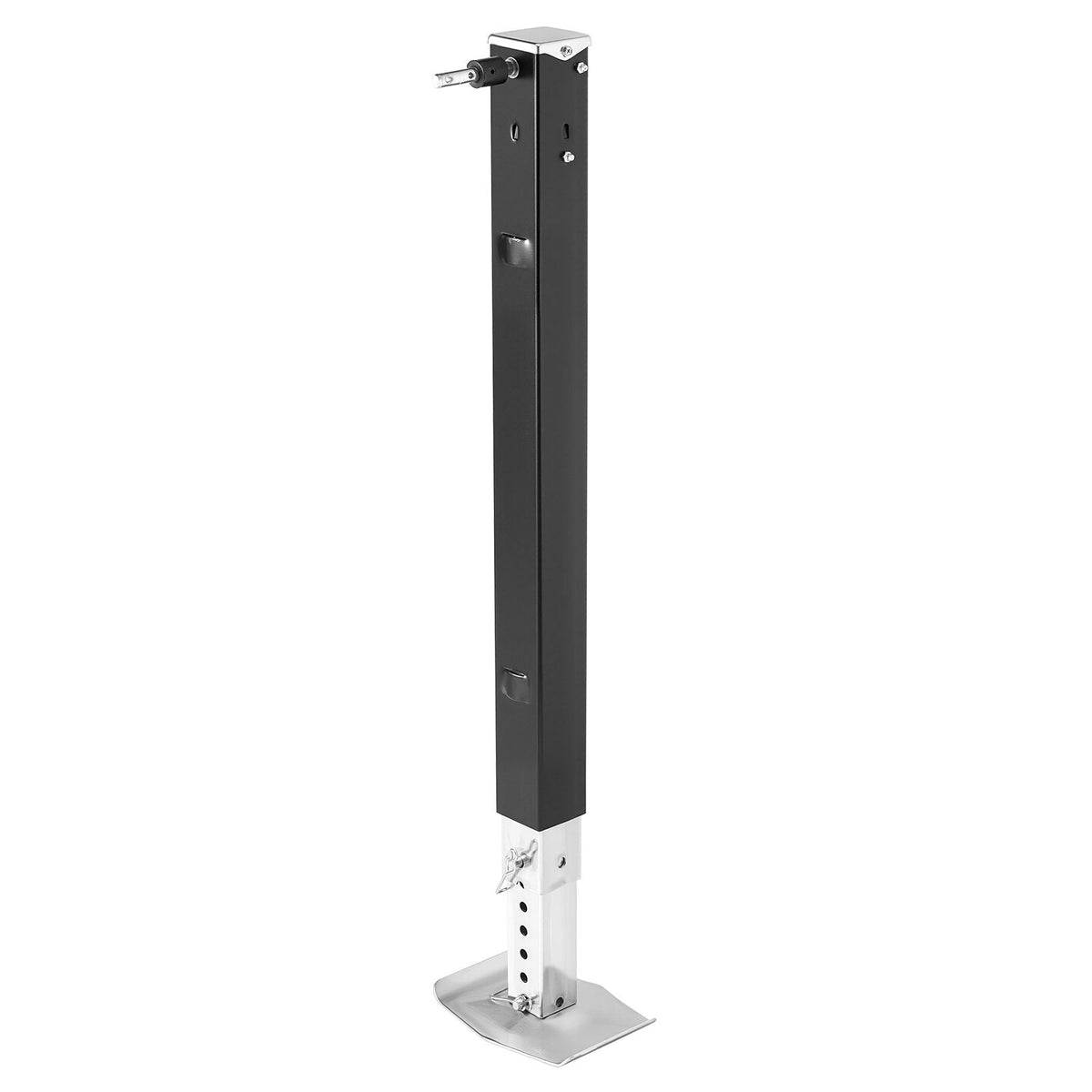RV Lead Fifth Wheel Landing Gear Leg 179013, 825 mm 5th Wheel Landing Gear Universal Replacement Compatible with Lippert Venture, Atwood, Stromberg Carlson Systems, with Pin and Base, Black