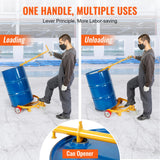Side Tables: VEVOR 250L Drum Dolly, 544 kg Load Capacity, Barrel Dolly Cart Drum Caddy Round Dolly Steel Low Profile, Heavy Duty Steel Frame with Adjustable Handle 3 Wheels, for Workshop Factory Warehouse