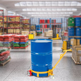 Side Tables: VEVOR 250L Drum Dolly, 544 kg Load Capacity, Barrel Dolly Cart Drum Caddy Round Dolly Steel Low Profile, Heavy Duty Steel Frame with Adjustable Handle 3 Wheels, for Workshop Factory Warehouse