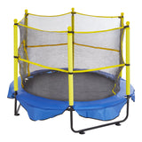 Outdoor Play Equipment: VEVOR 5FT Trampoline for Kids, 60" Indoor Outdoor Trampoline with Safety Enclosure Net, Basketball Hoop and Ocean Balls, Mini Toddler Recreational Trampoline Birthday Gifts for 3+ Years Kids
