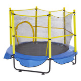 Outdoor Play Equipment: VEVOR 5FT Trampoline for Kids, 60" Indoor Outdoor Trampoline with Safety Enclosure Net, Basketball Hoop and Ocean Balls, Mini Toddler Recreational Trampoline Birthday Gifts for 3+ Years Kids