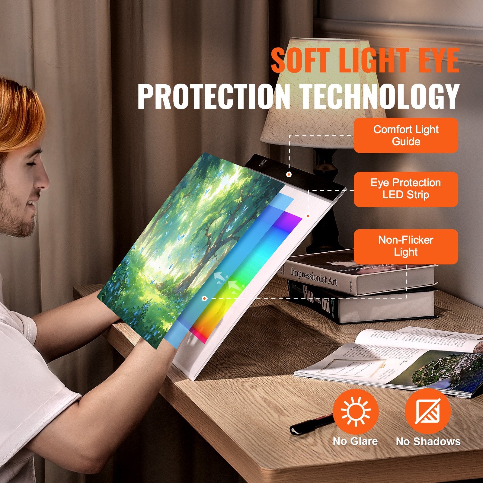 Gardening Tools: VEVOR Light Board, B4 LED Light Pad Ultra-Thin Portable Light Box, USB Powered Light Table for Art Tracing, Light Box for Diamond Painting, Animation, Sketching, Drawing, Stenciling, Artists (Black)