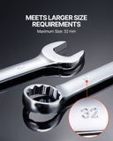 Hand Tools: VEVOR Combination Wrench Set 25-Piece Metric 6 mm to 32 mm with Roll-up Pouch