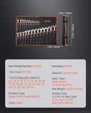 Hand Tools: VEVOR Combination Wrench Set 25-Piece Metric 6 mm to 32 mm with Roll-up Pouch