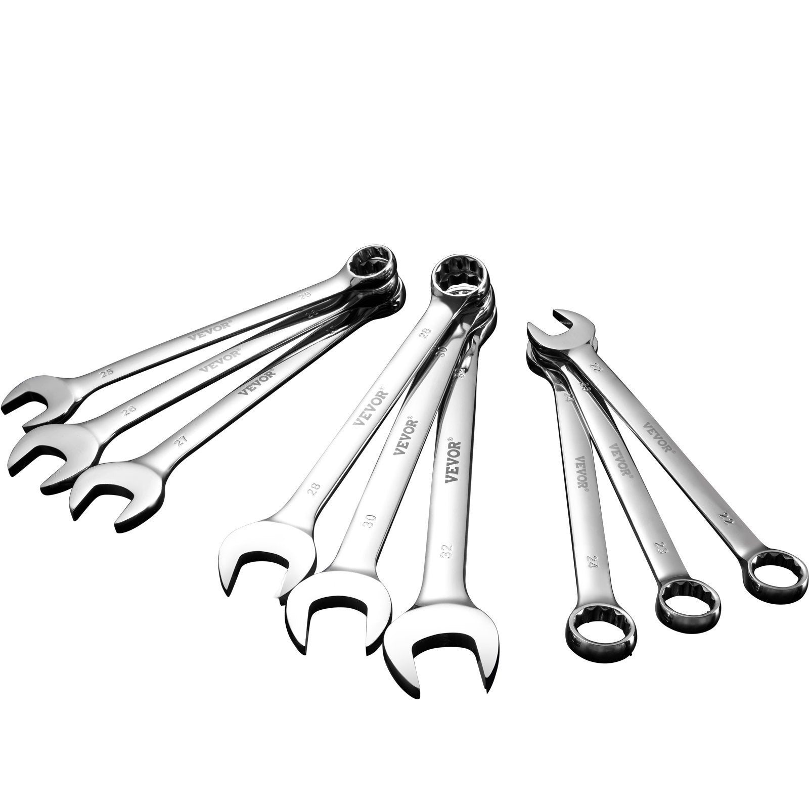 Hand Tools: VEVOR Combination Wrench Set 25-Piece Metric 6 mm to 32 mm with Roll-up Pouch