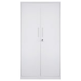 VEVOR Metal Storage Cabinet w/ 3 Keys Adjustable Shelves & Magnetic Door White