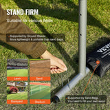 Basketball & Basketball Accessories: VEVOR 9 Hole Baseball Softball Pitching Net 9 Pocket Hitting Practice 21"x29"