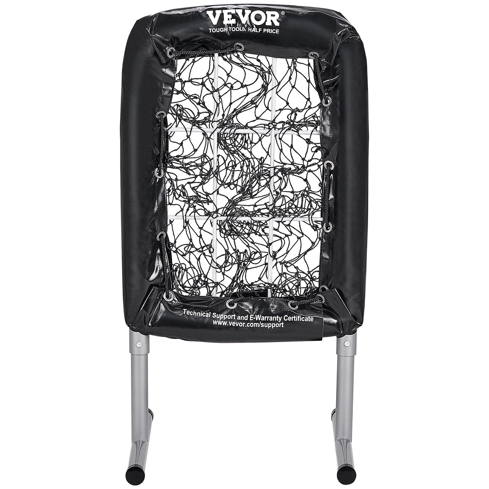 Basketball & Basketball Accessories: VEVOR 9 Hole Baseball Softball Pitching Net 9 Pocket Hitting Practice 21"x29"