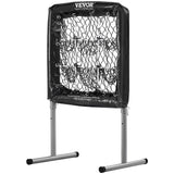 Basketball & Basketball Accessories: VEVOR 9 Hole Baseball Softball Pitching Net 9 Pocket Hitting Practice 28"x27"