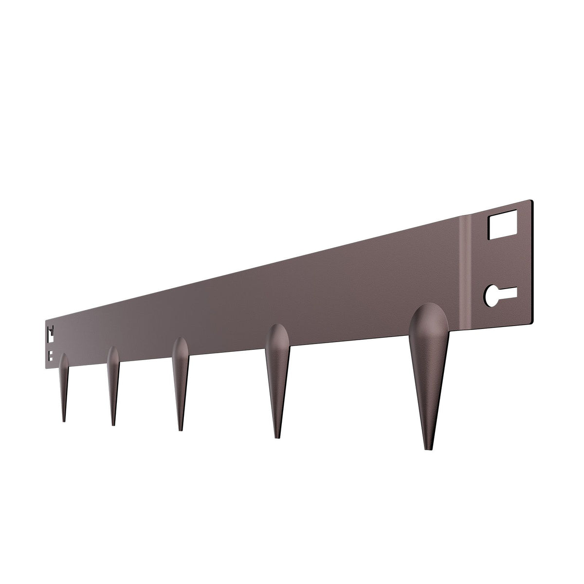 Steel Landscape Edging, 5 Packs 990 x 156 mm Rust-Resistant Metal Landscape Edging, Bendable Garden Edging Border, Heavy Duty Lawn Edging, Easy-to-Install, Flower Bed Yard Pathway Divider Brown