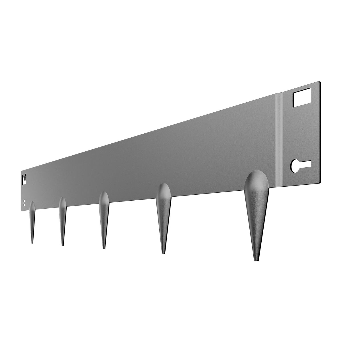 Steel Landscape Edging, 5 Packs 990 x 181 mm Rust-Resistant Metal Landscape Edging, Bendable Garden Edging Border, Heavy Duty Lawn Edging, Easy-to-Install, Flower Bed Yard Pathway Divider Dark Gray