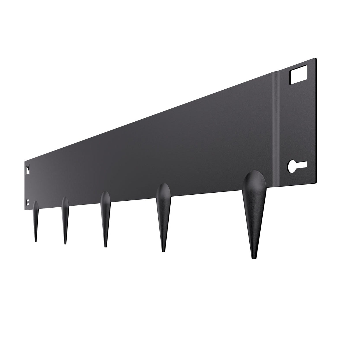 Steel Landscape Edging, 5 Packs 990 x 207 mm Rust-Resistant Metal Landscape Edging, Bendable Garden Edging Border, Heavy Duty Lawn Edging, Easy-to-Install, Flower Bed Yard Pathway Divider Black