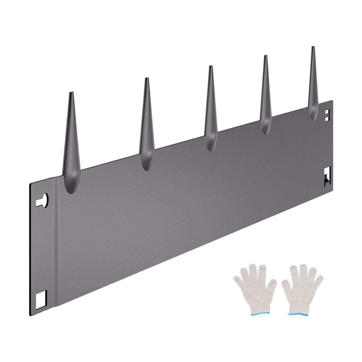 Steel Landscape Edging, 5 Packs 990 x 207 mm Rust-Resistant Metal Landscape Edging, Bendable Garden Edging Border, Heavy Duty Lawn Edging, Easy-to-Install, Flower Bed Yard Pathway Divider Dark Gray