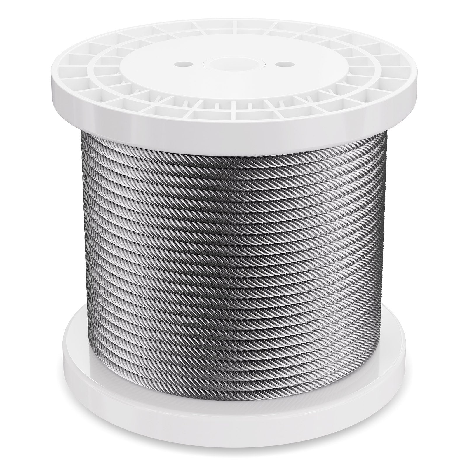 Automotive Repair & Speciality Tools: VEVOR Carbon Steel Cable 6.35 mm 7 x 19 Steel Wire Rope 76.2 m Cable Railing