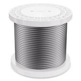 Automotive Repair & Speciality Tools: VEVOR Carbon Steel Cable 6.35 mm 7 x 19 Steel Wire Rope 76.2 m Cable Railing