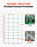 Fencing: VEVOR Electric Fence Netting, 0.88 x 49.98 m, PE Net Fencing with Posts & Double-Spiked Stakes, Utility Portable Mesh for Goats, Sheep, Lambs, Deer, Hogs, Dogs, Used in Backyards, Farms, and Ranches