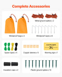 Fencing: VEVOR Electric Fence Netting, 0.88 x 49.98 m, PE Net Fencing with Posts & Double-Spiked Stakes, Utility Portable Mesh for Goats, Sheep, Lambs, Deer, Hogs, Dogs, Used in Backyards, Farms, and Ranches