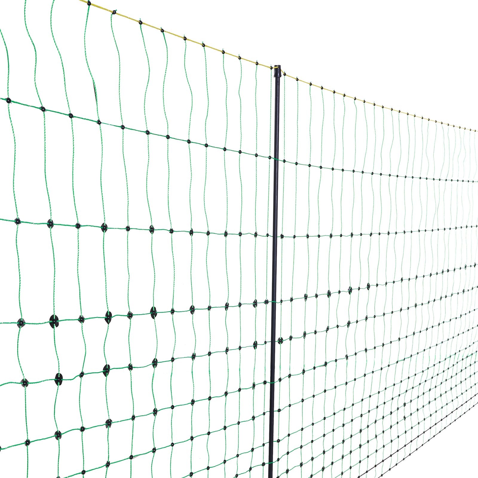 Fencing: VEVOR Electric Fence Netting, 0.88 x 49.98 m, PE Net Fencing with Posts & Double-Spiked Stakes, Utility Portable Mesh for Goats, Sheep, Lambs, Deer, Hogs, Dogs, Used in Backyards, Farms, and Ranches