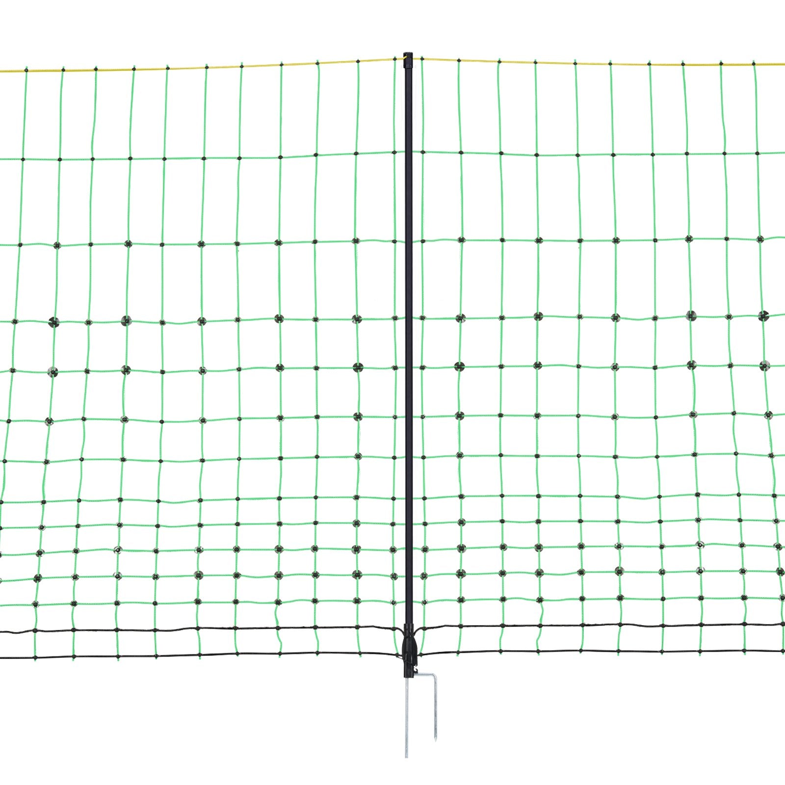 Fencing: VEVOR Electric Fence Netting, 0.88 x 49.98 m, PE Net Fencing with Posts & Double-Spiked Stakes, Utility Portable Mesh for Goats, Sheep, Lambs, Deer, Hogs, Dogs, Used in Backyards, Farms, and Ranches