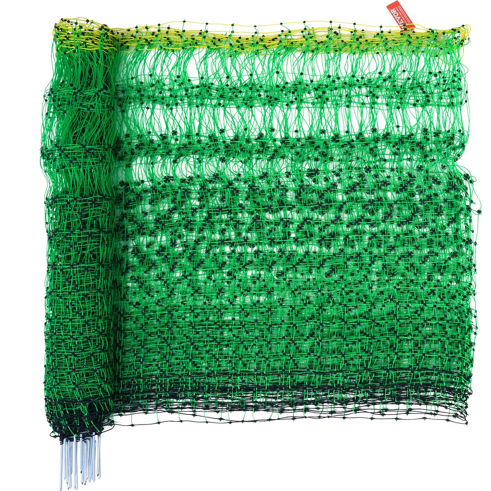 Fencing: VEVOR Electric Fence Netting, 1.06 x 49.98 m, PE Net Fencing with Posts & Double-Spiked Stakes, Utility Portable Mesh for Goats, Sheep, Lambs, Deer, Hogs, Dogs, Used in Backyards, Farms, and Ranches