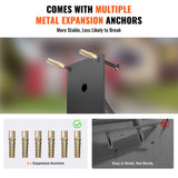 Door Hardware: VEVOR Handrails for Outdoor Steps, 18.9" Length 1.3"Pipe Wall Mount Safety Railings for 1-2 Steps, Stair Handrail with Matte Black Finished,for Garden,Yard and Garage & Elderly,Pregnant Women, Disable