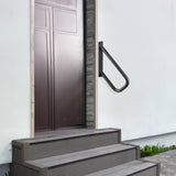 Door Hardware: VEVOR Handrails for Outdoor Steps, 18.9" Length 1.3"Pipe Wall Mount Safety Railings for 1-2 Steps, Stair Handrail with Matte Black Finished,for Garden,Yard and Garage & Elderly,Pregnant Women, Disable