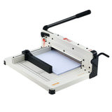 Putty Knives, Scrapers & Chisels: VEVOR Heavy Duty Paper Cutter, 304.8 mm Industrial Commercial Guillotine Paper Cutter for A4 Paper, 400 Sheet Capacity, Solid Steel Construction, Stack Paper Trimmer for Office Home School Shop, White
