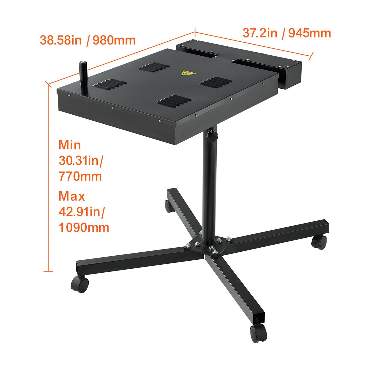 Flash Dryer, 18 x 18 inch Flash Dryer for Screen Printing, High Power Silk Screen Printing Dryer with Height Adjustable Stand, 360° Rotation, X-Shaped Base, Steel T-Shirt Curing Machine