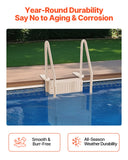 VEVOR 4-Step Taupe Robust Pool Ladder of 2 Handrails for 1219.2-1371.6 mm Pools