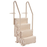 VEVOR 4-Step Taupe Robust Pool Ladder of 2 Handrails for 1219.2-1371.6 mm Pools