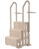 Kitchen & Bathroom DIY: VEVOR 3-Step Taupe Robust Pool Ladder of 2 Handrails for 914.4-1219.2 mm Pools