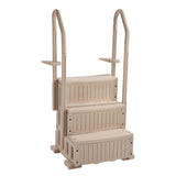 Kitchen & Bathroom DIY: VEVOR 3-Step Taupe Robust Pool Ladder of 2 Handrails for 914.4-1219.2 mm Pools