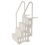 Swimming Pools: VEVOR 4-Step White Robust Pool Ladder of 2 Handrails for 1219.2-1371.6 mm Pools