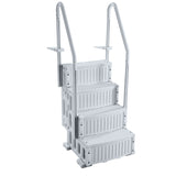 Swimming Pools: VEVOR 4-Step Grey Robust Pool Ladder of 2 Handrails for 1219.2-1371.6 mm Pools