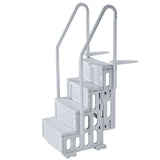 Swimming Pools: VEVOR 4-Step Grey Robust Pool Ladder of 2 Handrails for 1219.2-1371.6 mm Pools
