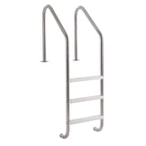 Swimming Pools: VEVOR Stainless Steel Pool Ladder 3-Step & 2 Handrails for 1219.2-1371.6 mm Pool