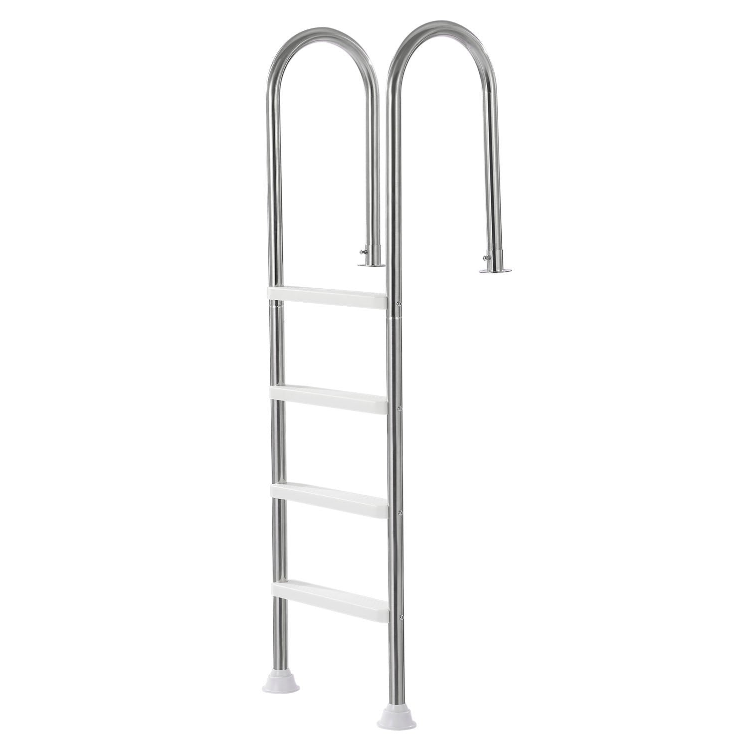Swimming Pools: VEVOR 4-Step Stainless Steel Pool Ladder of 2 Handrail for 1371.6 mm Decked Pool